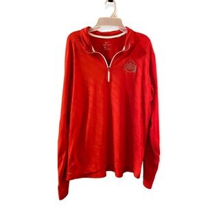 Ohio State Shirt Dri Fit Mens Size L Pull Over Polyester‎ Blend